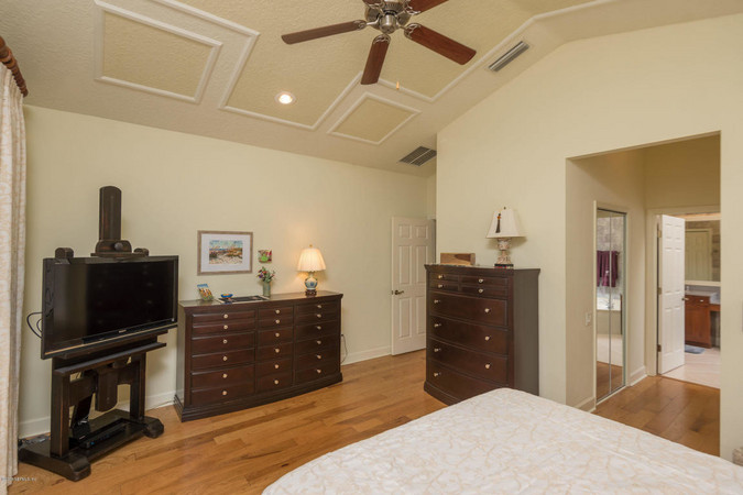 Master Suite with Wood Floors