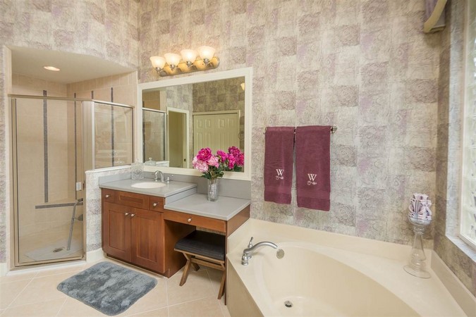 Master Bath with Garden Tub and Walk In Shower