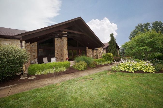Incredible Vaulted Front Porch