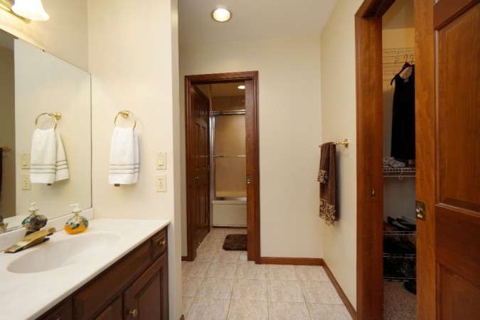 Adjoining Bath with Walk-in Closet