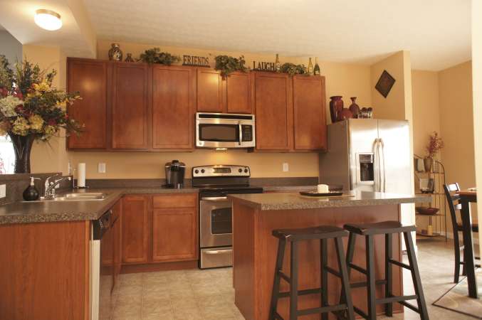 Rich Warm Cabinetry