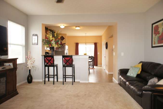 Family Room Opens To The Kitchen