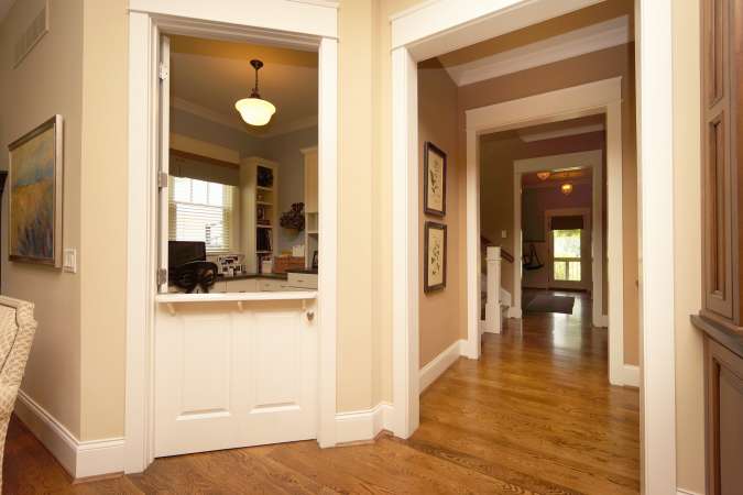 Family Study Nook Off The Kitchen With Dutch Door