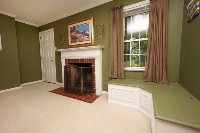 Cozy fireplace in the master