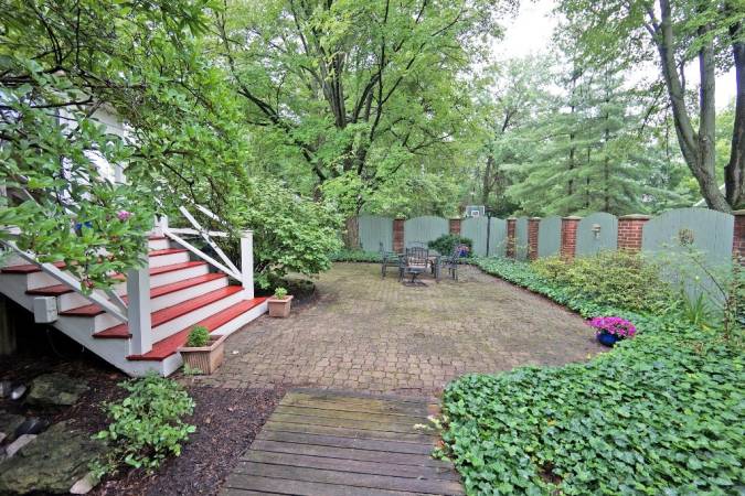 Rear courtyard is your own private Secret Garden