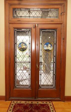 Leaded Glass Doors