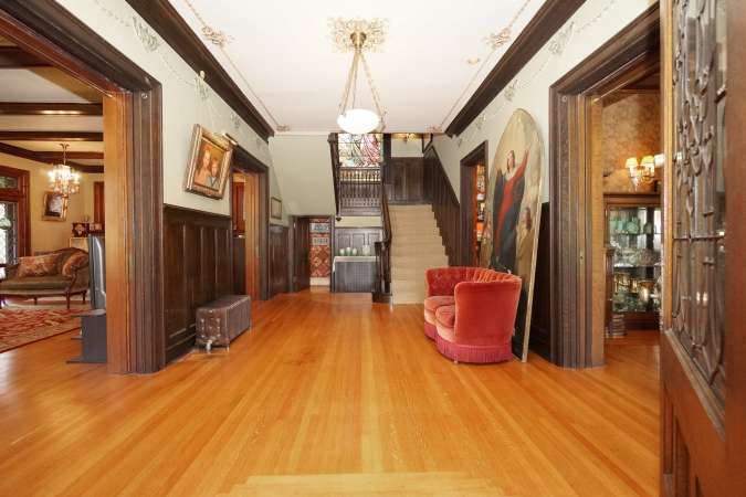 Dramatic Entry with Hardwood Flooring
