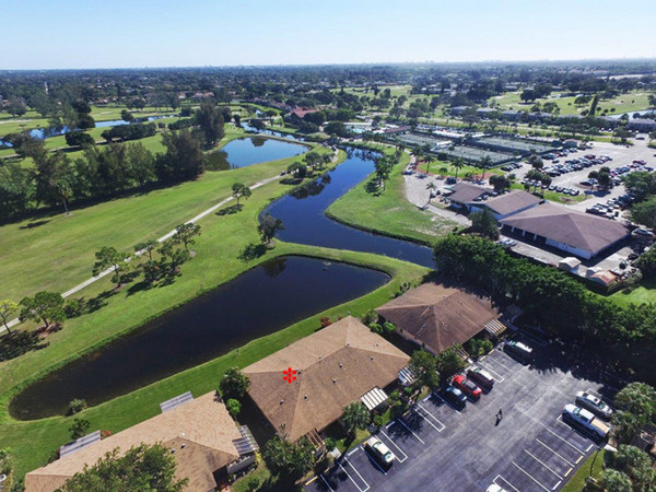 View of the public golf club Via Del Ray ... Palm Greens tennis, pool & clubhouse