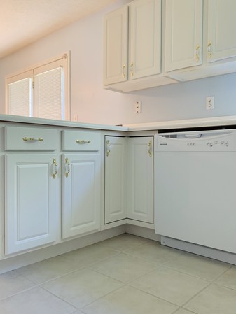 All white cabinets and appliances