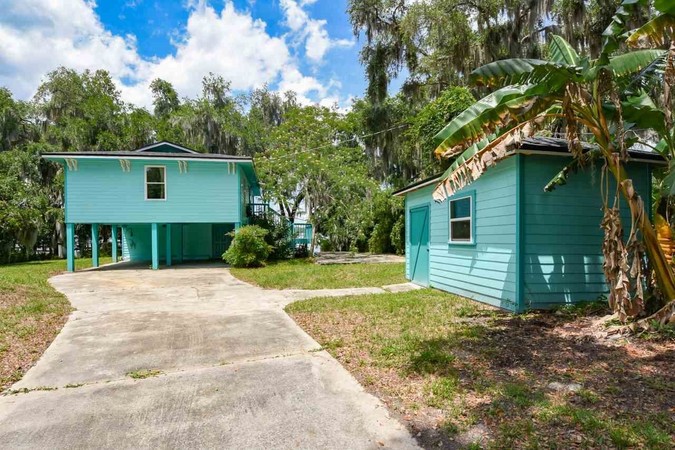 Rear of Home with Detached Shed